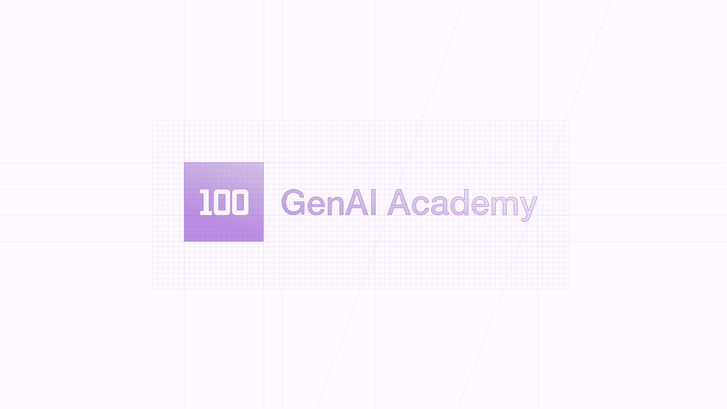 100mentors GenAI Academy logo on grid
