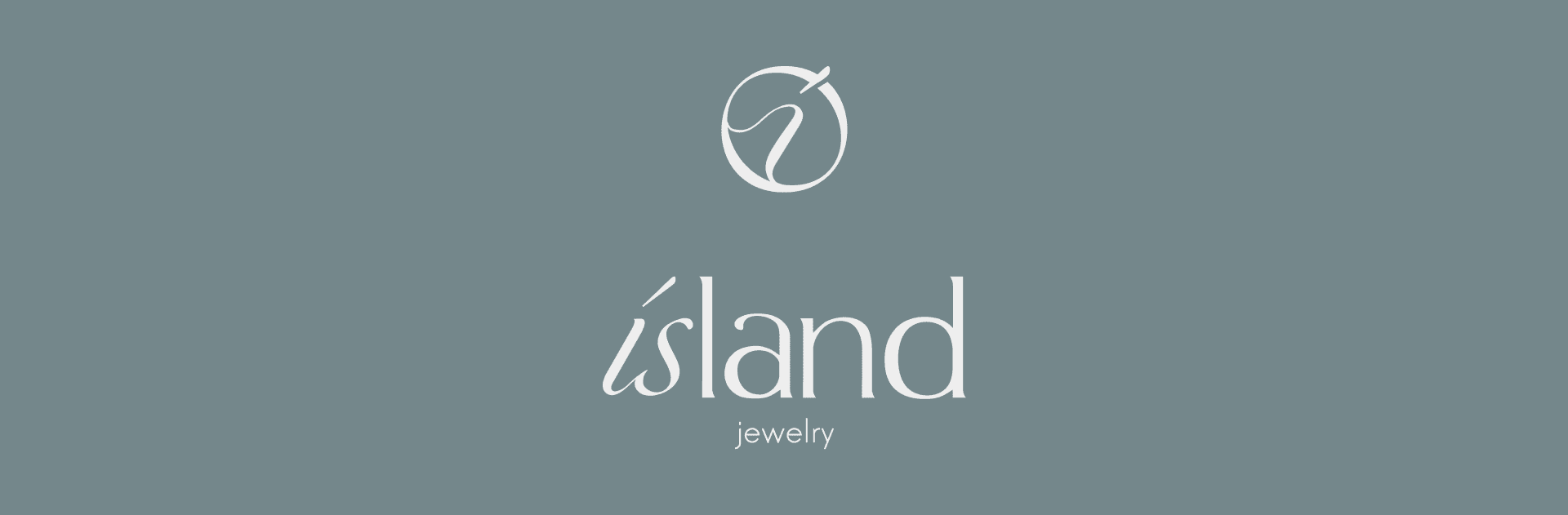 Island Jewelry logo on dark background