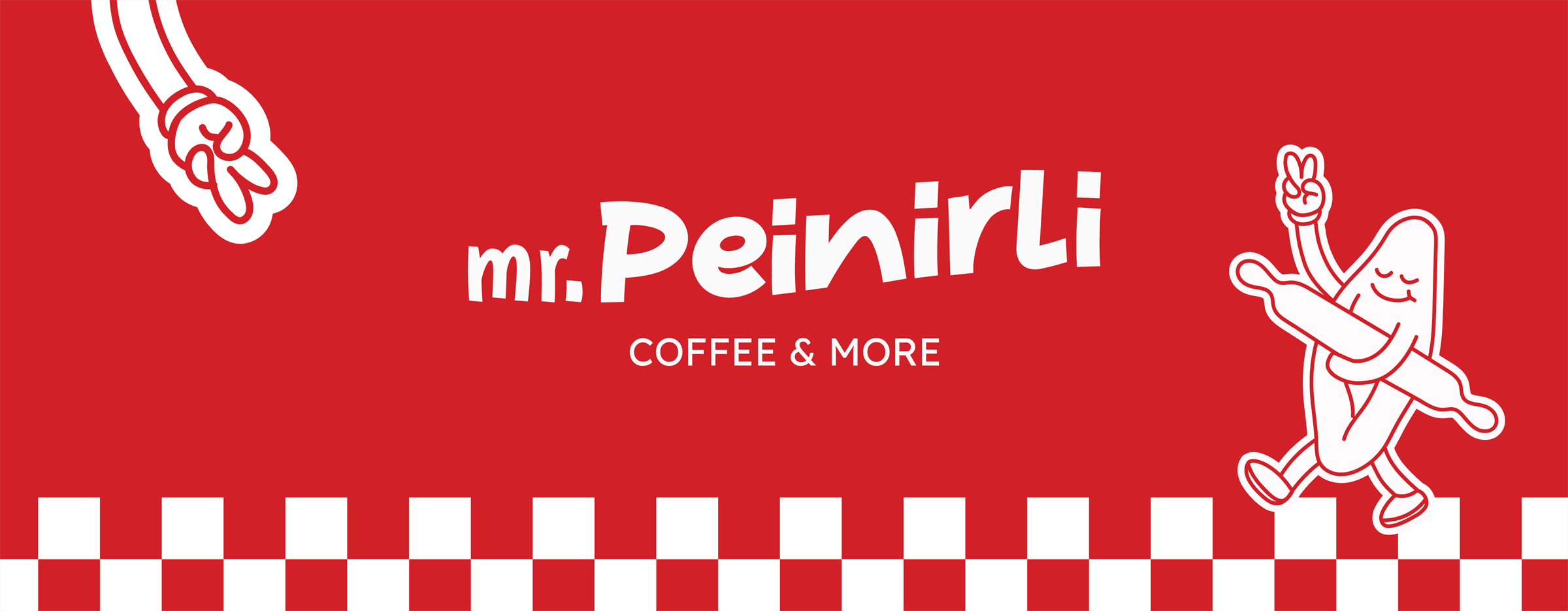 Mr. Peinirli packaging and menu